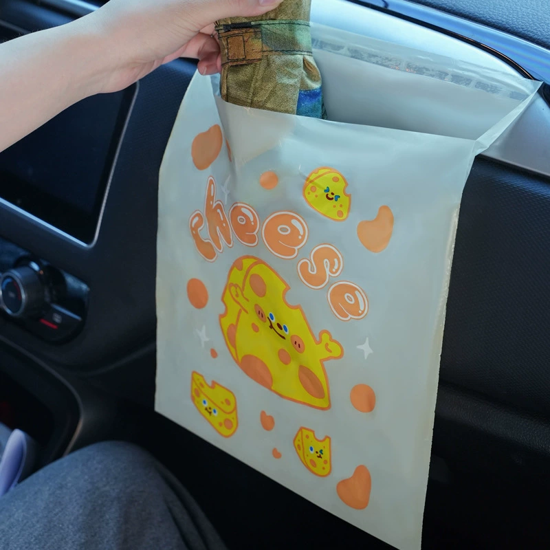 Общежитие Бытовая мультяшная одноразовая паста мешок для мусора Подвесной портативный нелипкий водонепроницаемый и маслостойкий Настольный герметичный мешок