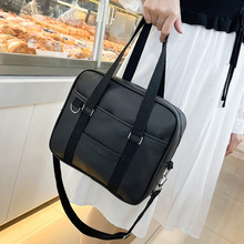 日系挎包包女2024新款可爱学院风手提包制服包软妹少女单肩通勤包