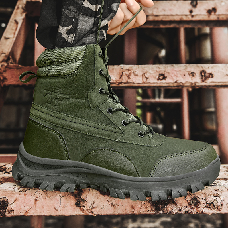 Ventas directas de fábrica botas militares para hombres nuevas botas antideslizantes y resistentes al desgaste para hombres herramientas de rescate de aventura al aire libre botas tácticas