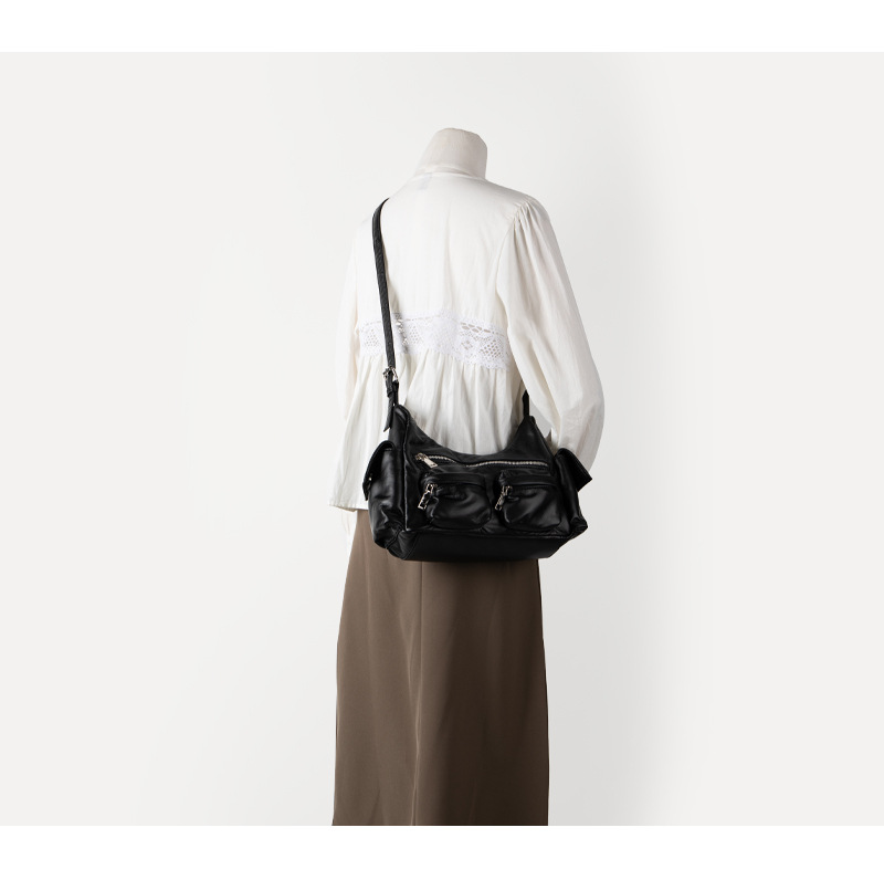 Hõbedane crossbody õlakott naistele stiilne ja mitmekülgne_voghion.com