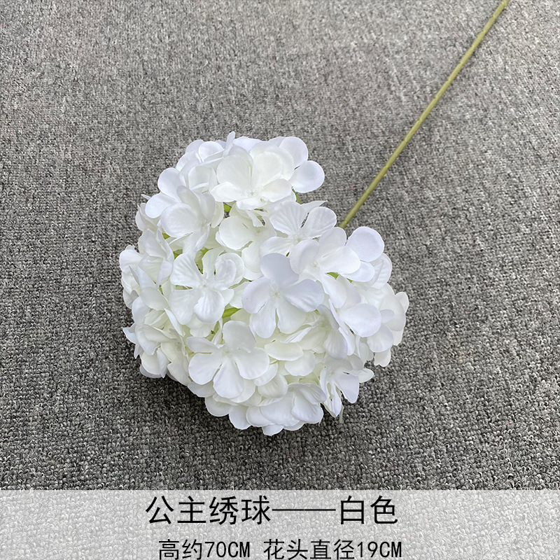 Nuevo en 2025, Decoración de Flores de Hortensia Individual en Forma de Piruleta, Recomendado para Decoración de Salones de Boda, Hoteles y Hogares, Diseño de Arreglos Florales, Decoración Suave