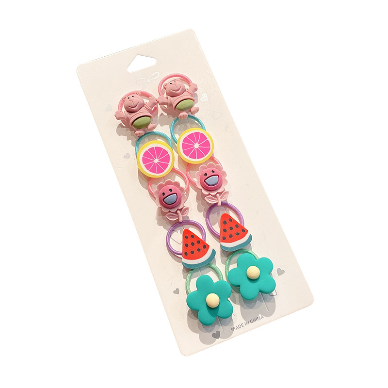 Los niños de la banda del pelo del bebé de la historieta no lastiman la banda de goma del pelo de la niña volumen del pelo menos cuerda del pelo del bebé