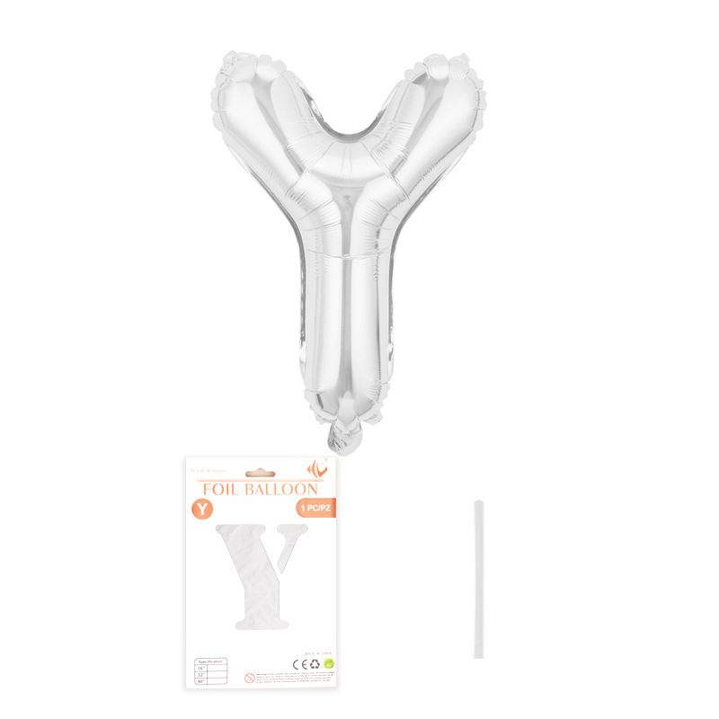 Carta de 32 pulgadas embalaje fino globo de papel de aluminio embalaje de tarjeta de papel independiente versión americana película de aluminio de cuerpo delgado globo de aire flotante al por mayor