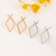 Hot cross-border AliExpress diamond design fashion high-end sense simple temperament ladies earrings commuter all-match