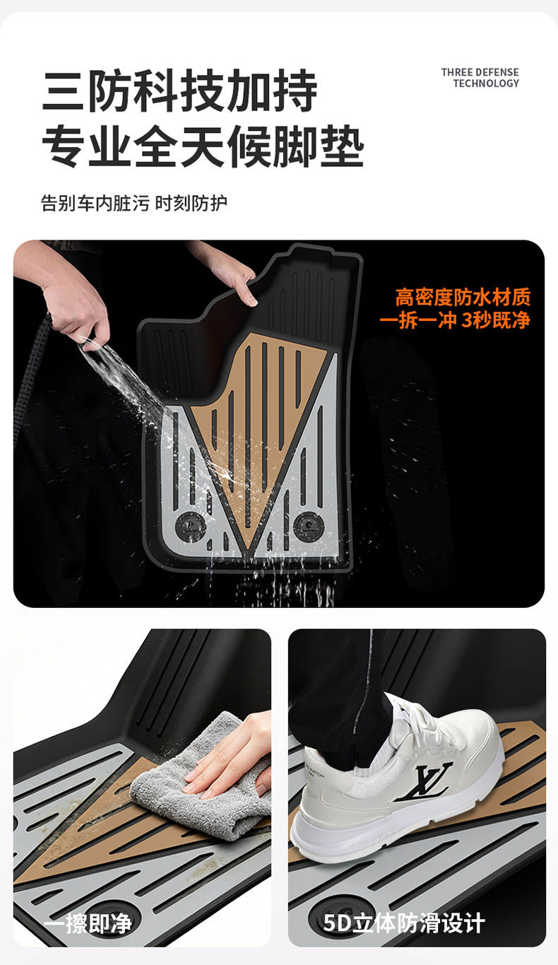 Suitable for Arcfox T1 T5 S5, Special Colorful Tpe Car Floor Mats and Trunk Mats