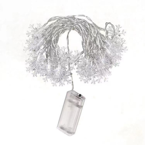 圣诞室内电池雪花低压冰条灯房间装饰场景布置led窗帘造型灯批发