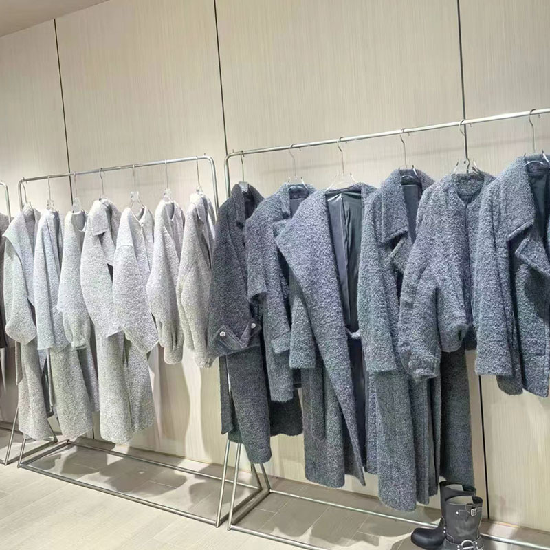 双面羊毛绒呢子大衣双面羊绒女高级感外套品牌尾货十三行女装批货
