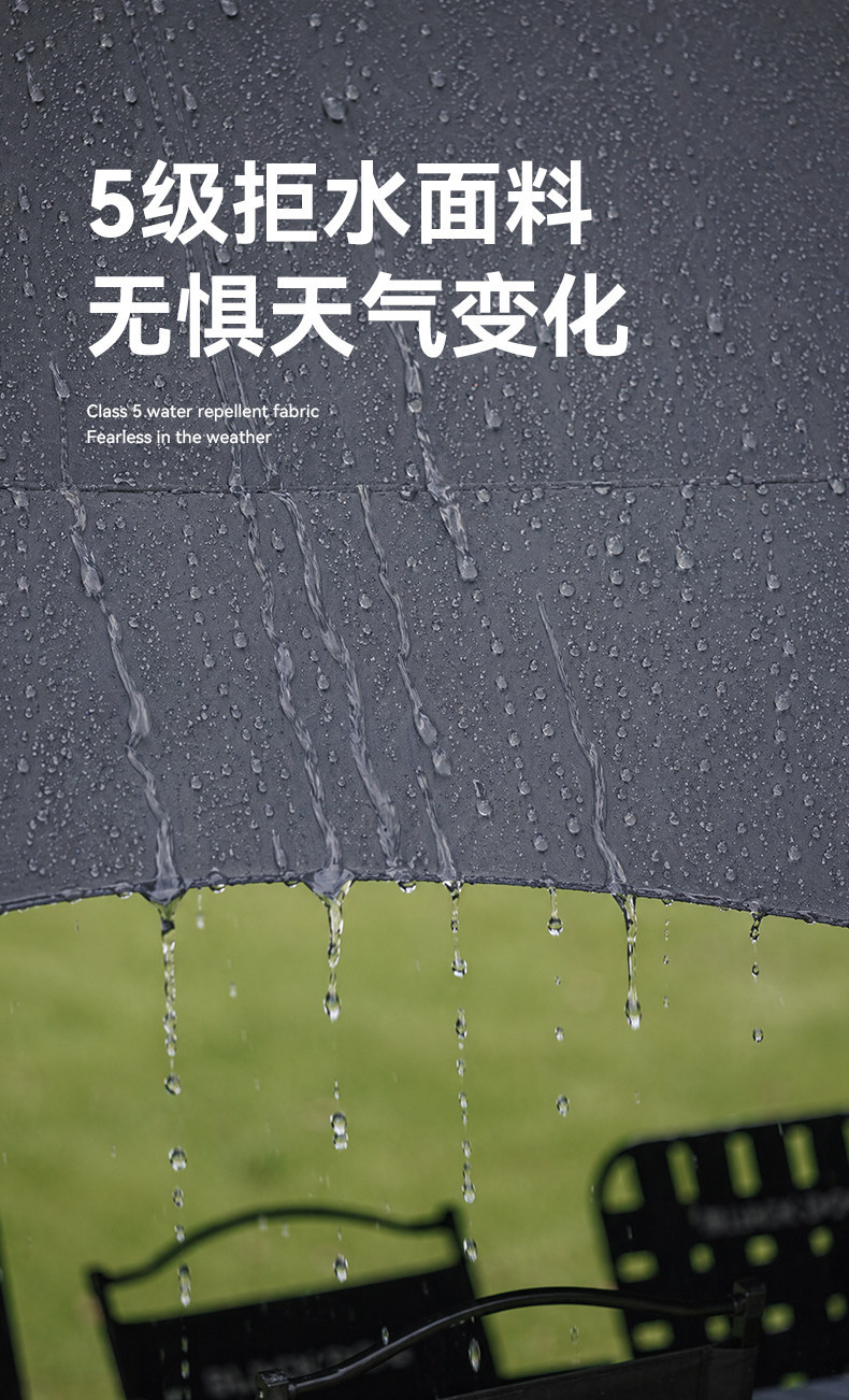Blackdog Outdoor Canopy Tent Black Glue Sun Protection Camping Style Picnic Free Construction Windproof and Rainproof Awning