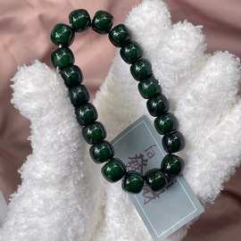 老料精品娘娘绿精修菩提根文玩绕指柔男女手串佛珠念珠正品