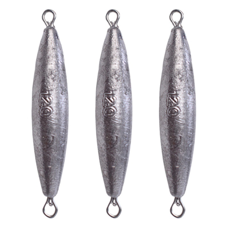 Factory wholesale two-headed lead pendant fishing gear accessories with two-ring fishing pendant lead pendant heart olive double ring lead pendant