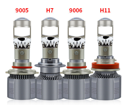 A80 fisheye turn signal lens high-power car LED headlight motorcycle super bright bulb cross-border hot sale