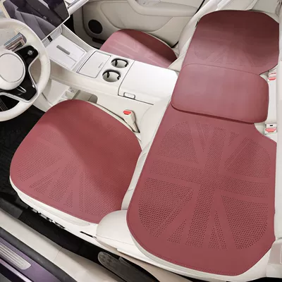 Universal seat cover, Breathable Seat Cover, Single Piece, Summer - police-flag-flat-style-volcano-red-three-piece-set-universal-model