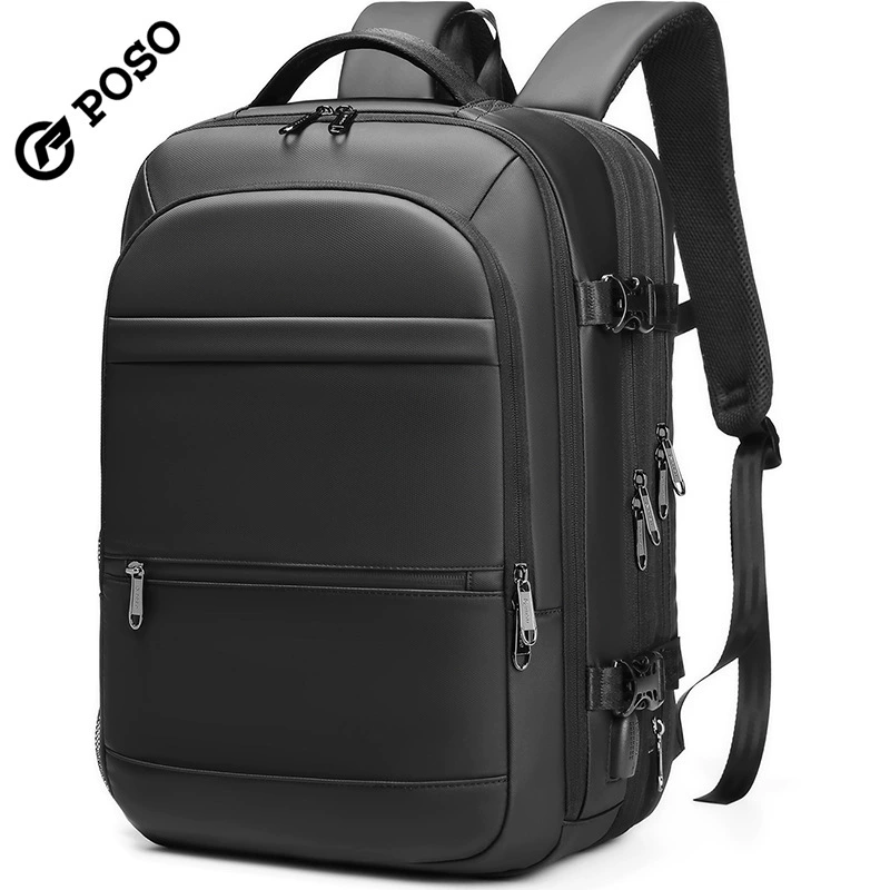 Трансграничный популярный бизнес 17inch компьютерный рюкзак большой вместимости, расширяемый водонепроницаемый мужской рюкзак для путешествий на открытом воздухе