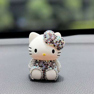 Car ornaments: Kt Air Outlet Aromatherapy Clip - colorful-purple-clothes-kitten-ornaments
