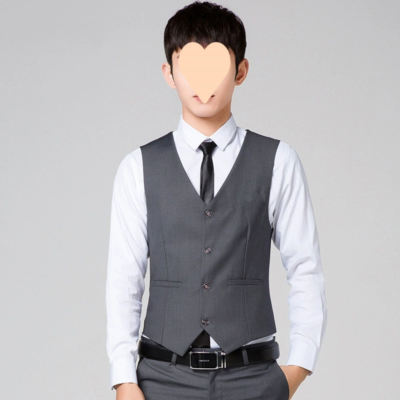 Мужской осенний жилет, классический костюм-костюм для отдыха, slim fit, корейский стиль