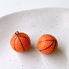 Basketball pendant, keychain, ball, accessory with accessories PVC, 2cm, handmade