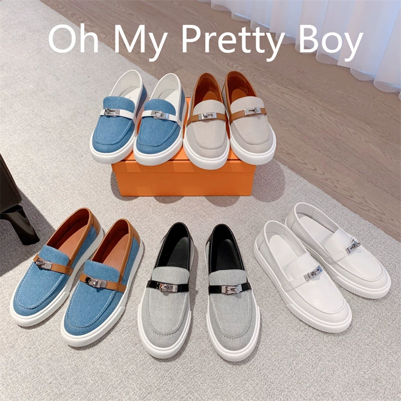 Мужские лоферы из натуральной кожи, новые туфли-бобинки 2025 года, мужские и женские плоские туфли в парном стиле, модные маленькие кожаные туфли из канваса