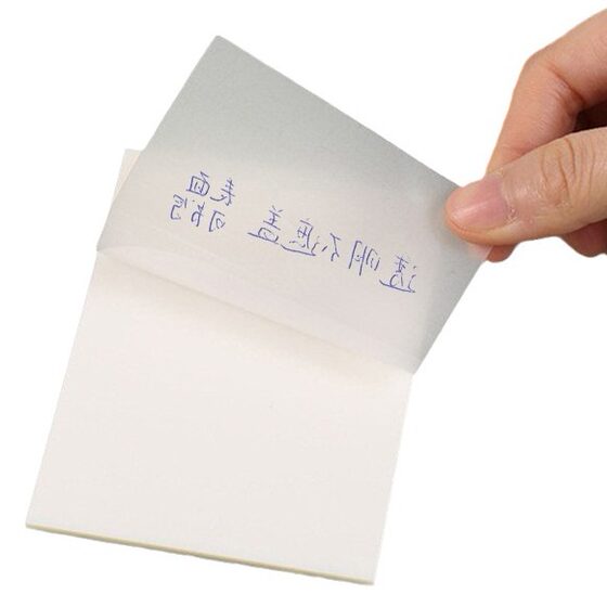 Spot transparent post-it notes wholesale sticky creative student pet color n simple tearable index note paper