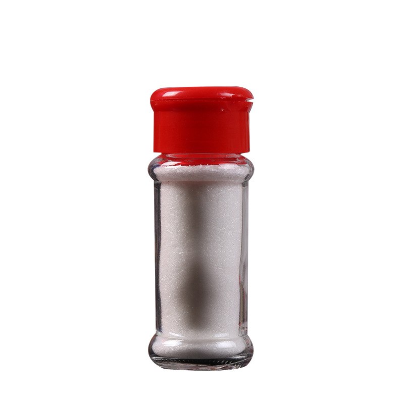 透明玻璃调料瓶胡椒粉烧烤佐料罐圆形密封椒盐瓶厨房用品厂家批发