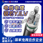 国标纯铝YJLV电缆线3/4/5芯10/16/25平方电线开关低压插座电源线