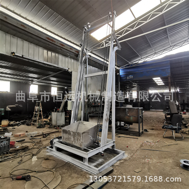 全自动不锈钢材质单斗提升机 散装物料垂直上料机