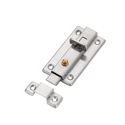 Automatic spring stainless steel latch door and window latch hasp bathroom wooden door thickened anti-theft self-locking door latch