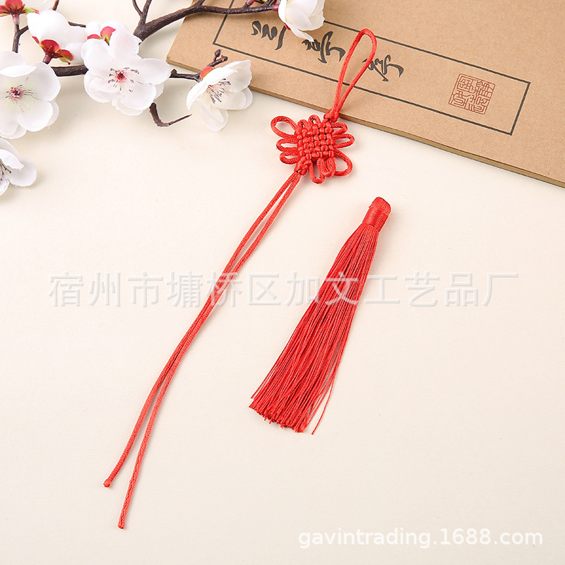 Small Chinese Knot Handmade DIY 5-Thread 6-Roll Car Pendant Square Knot Square Victory Knot Decorative Semi-Finished Product Accessories Small Chinese Knot Handmade DIY 5-Thread 6-Roll Car Pendant Square Knot Square Victory Knot Decorative Semi-Finished Product Accessories