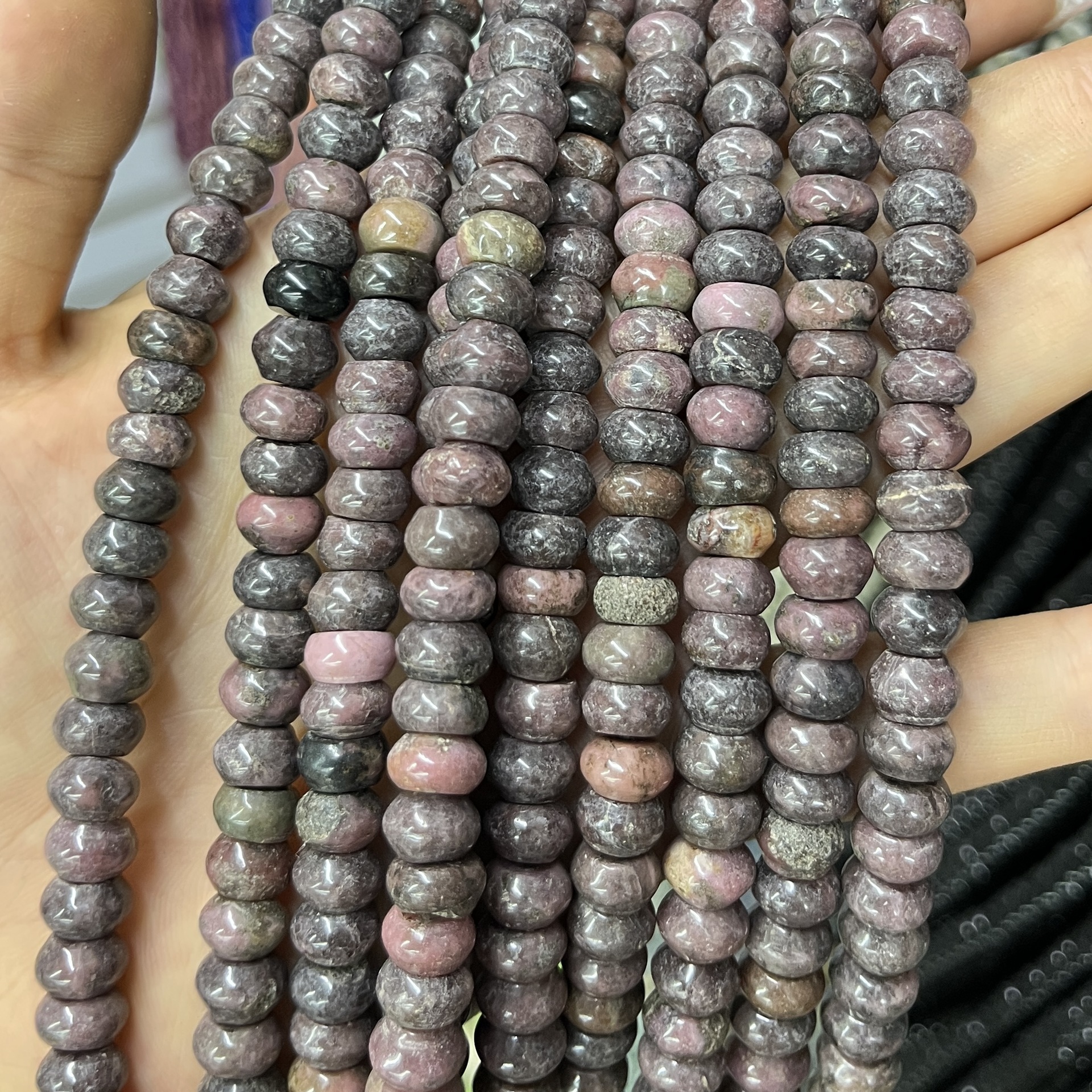 Piedra natural 5 * 8 Abaco Piedra Shoushan DIY accesorios de joyería collar de cuentas separadoras cuentas de posicionamiento cuentas al por mayor