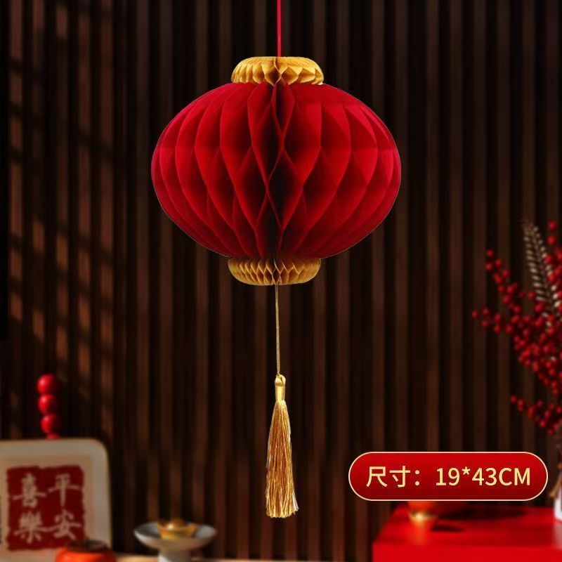 new year three-dimensional spring honeycomb lantern pendant gourd honeycomb ball decoration door wall hanging chinese new year layout