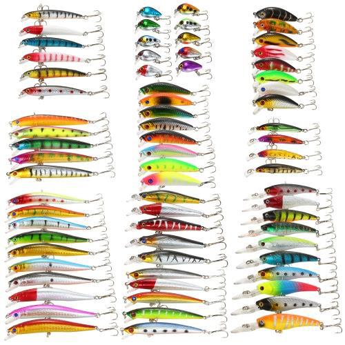 43/56/71 foreign trade Luya bait set Luya bait set Soft Bait hard bait mixed with beak bass bait