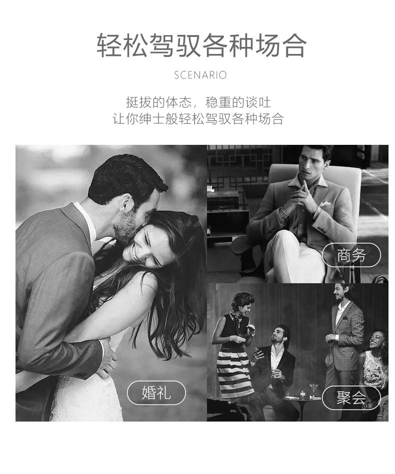 Áo vest nam màu đen dáng ôm, cổ áo vest, hàng hai nút, tay dài, phong cách Hàn Quốc — Màu đen chi tiết 6