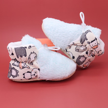 永盛新款嬰兒棉鞋秋冬軟底加絨保暖0-1歲男女寶寶鞋學步鞋子批發