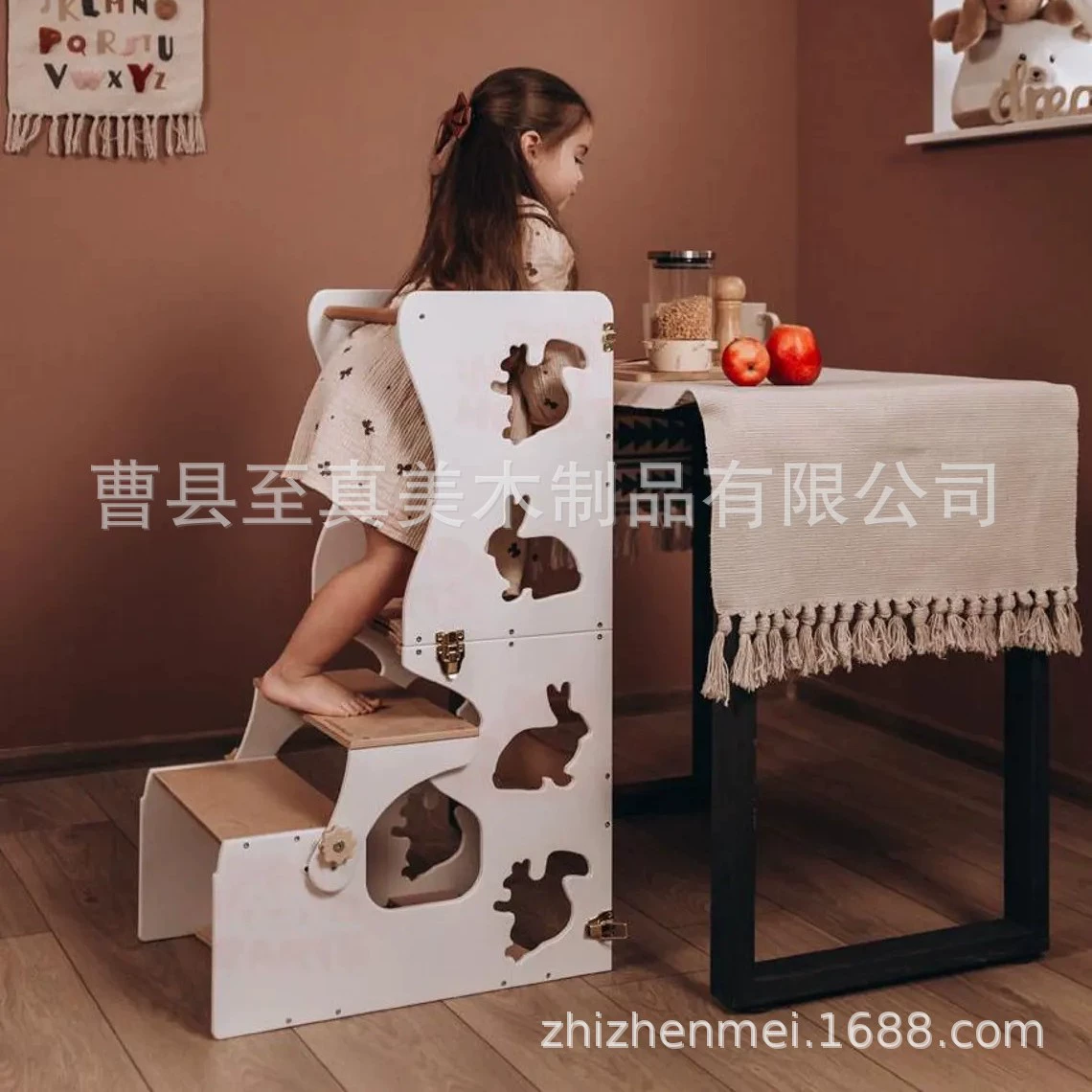 Деревянные детские табуреты Домашняя учебная башня ступени