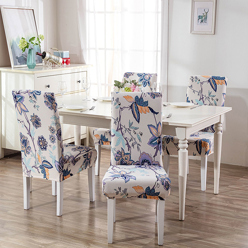 kuyan/新款连体弹力防污半截家用酒店凳子套桌餐椅套办公电脑椅套