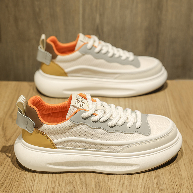 Forrest Gump Men's Shoes Summer Breathable Mesh Surface Quanzhou sneaker High-grade Men's Shoes Casual Height-increasing Small White Trendy Shoes