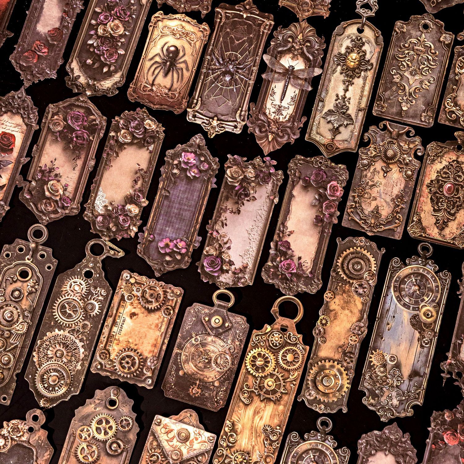 Bolso de papel kraft blanco Mo Bolso de papel adhesivo en relieve leyenda oscura Bolso adhesivo de cuenta manual retro transfronterizo