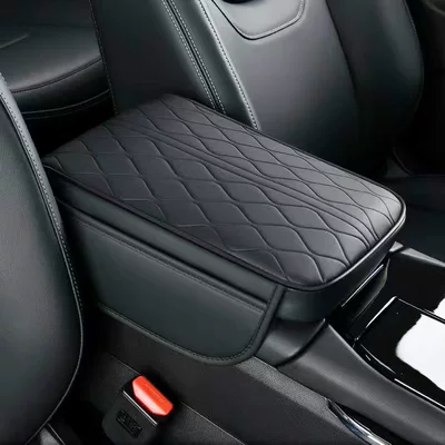 New Car Armrest Box Armrest box pad - black