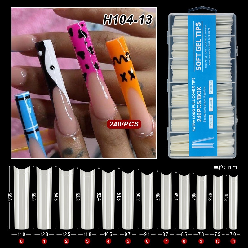 240pcs tubo de agua extra largo color natural