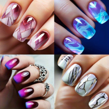 U 83664 Colorful mushroom elf press-on nails �߲�Ģ����