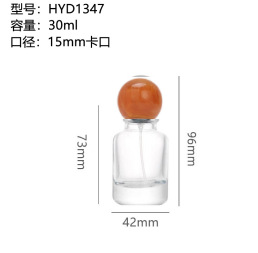 Botella de perfume al por mayor Botella de aerosol de presión 30ml 50ml 100ml Botella de vidrio transparente con bayoneta Botella de perfume