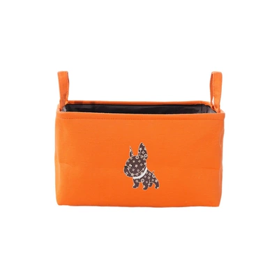 Car Trunk Storage Box Storage Car storage bag/box - simple-storage-basket-orange-cartoon-dog
