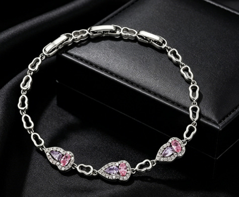 Xuping Europa y los Estados Unidos de moda transfronteriza simplista ins brazalete de aleación de cobre geométrica redonda pequeña pulsera de azúcar al por mayor mujeres