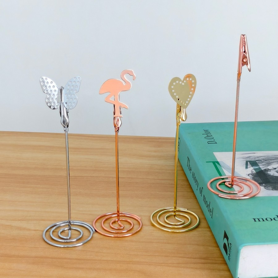 跨境现货120mm鳄鱼嘴造型便签夹 名片夹 卡片夹 婚庆席位卡夹