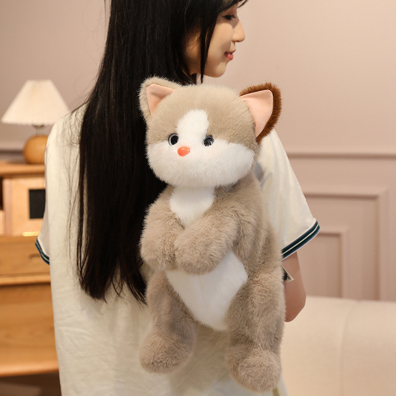 新しいかわいい子猫人形ぬいぐるみバックパックおもちゃ子供の人形バックパック誕生日ギフト女の子のため|undefined