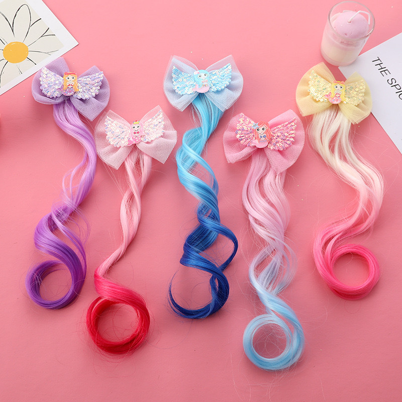 Girl's Cartoon Style Bow Knot Cloth Hair Clip display picture 1