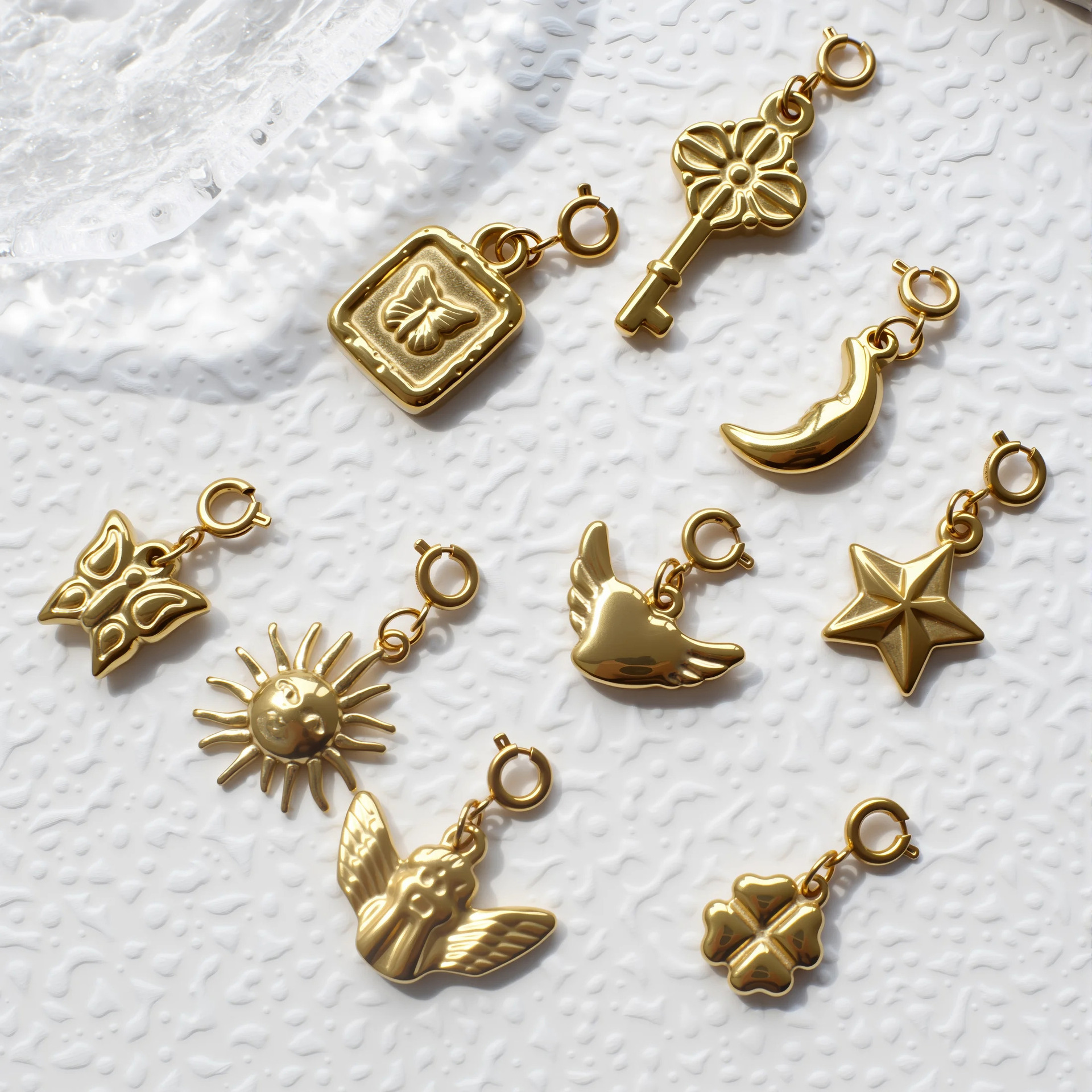 20g Weight Pendant Jewelry Making Type 20-30mm Jewelry Making Size Spring Ring Trigger Clasp Closure Clasp Closure Type Jewelry Accessories Classification 1 Piece Quantity 304 Stainless Steel Material Star, Heart Shape Pattern All Seasons Season Vintage Style, Simple Style Style 1 Piece 20-30mm 304 Stainless Steel Star Heart Shape Spring Ring Trigger Clasp Closure Pendant Jewelry Accessories 无