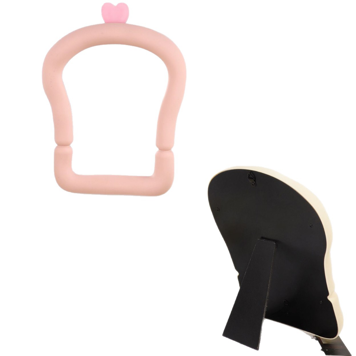 Espejo de maquillaje encantador Espejo ondulado de escritorio colgado en la pared dormitorio de estudiantes red Espejo de maquillaje de oficina pequeño espejo