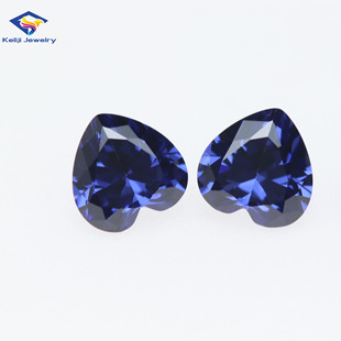 Tanzan zircon bare stone heart-shaped cubic zirconia peach heart-shaped synthetic sapphire zircon wholesale