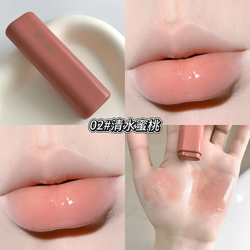 Bily Bear Hydrating Lip Balm, hidratante, anti-agrietamiento, maquillaje transfronterizo
