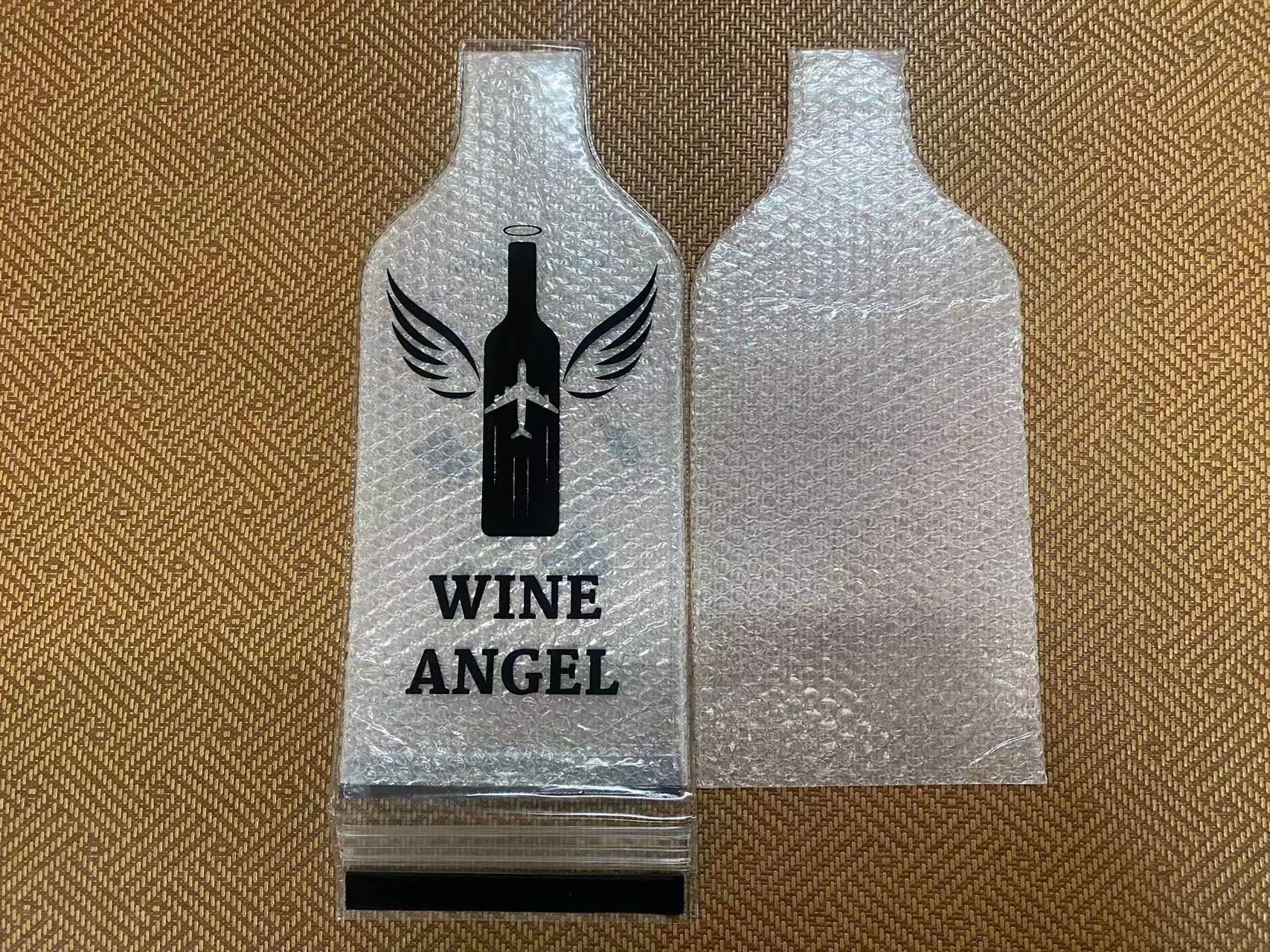 Cubierta protectora de viaje de vino tinto portátil resistente a las caídas a prueba de fugas botella de vino protección expresa bolsa de burbuja bolsa de vino de viaje bolsa de PVC